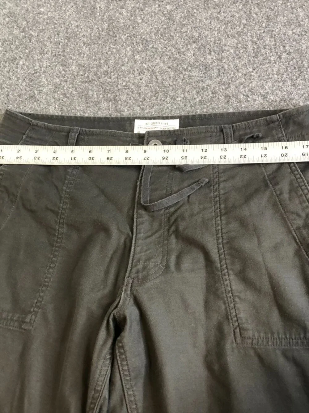 REI Co-Op Trailsmith Jogger Pants Mens 36x34 Gray Double Knee Stertch Outdoor